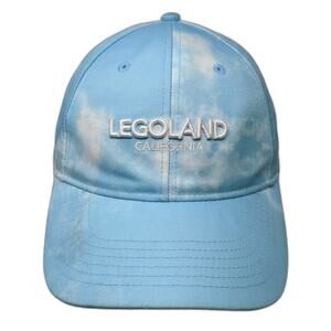 Legoland Baseball Cap Blue White One Size Tie Dye Slideback hat California
